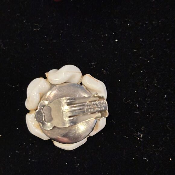 Colorful and White Vintage Clip-On Earrings Set Western Germany - Picture 3 of 4